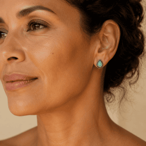 Pendientes de Esmeralda y Espinela en Plata 925 Rodiada