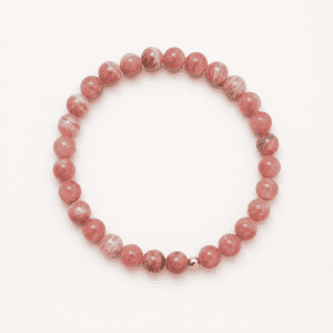 Pulsera de Rodocrosita Natural con Plata 925