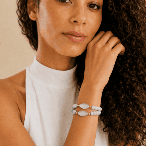 Pulsera de Aguamarina Natural – Calma y Serenidad